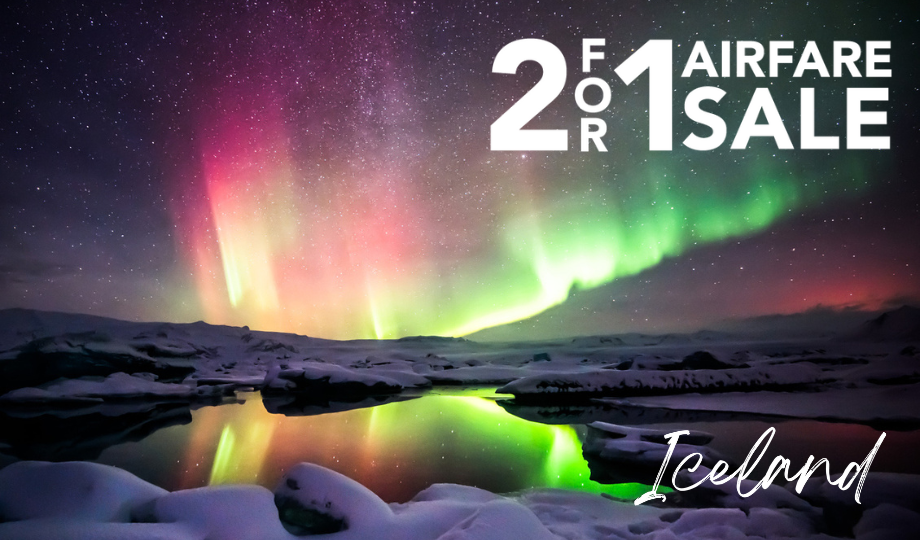 Iceland 2for1 Airfare Sale CIE Tours